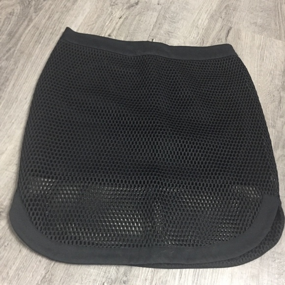 (3 for $30) Etam Paris size 38 mini skirt with mesh overlay - Picture 2 of 4